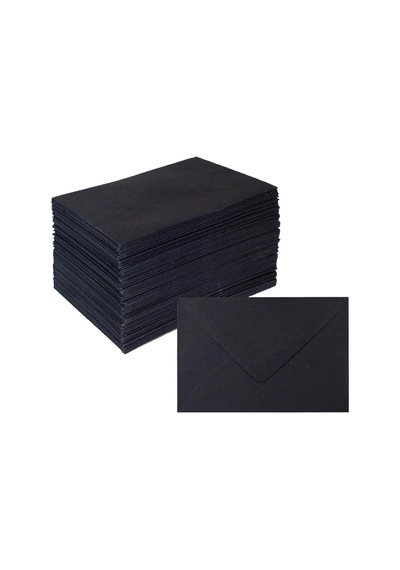 Bigibu Siyah Mini Zarf - 100 Adet - 7x9cm 12991453100
