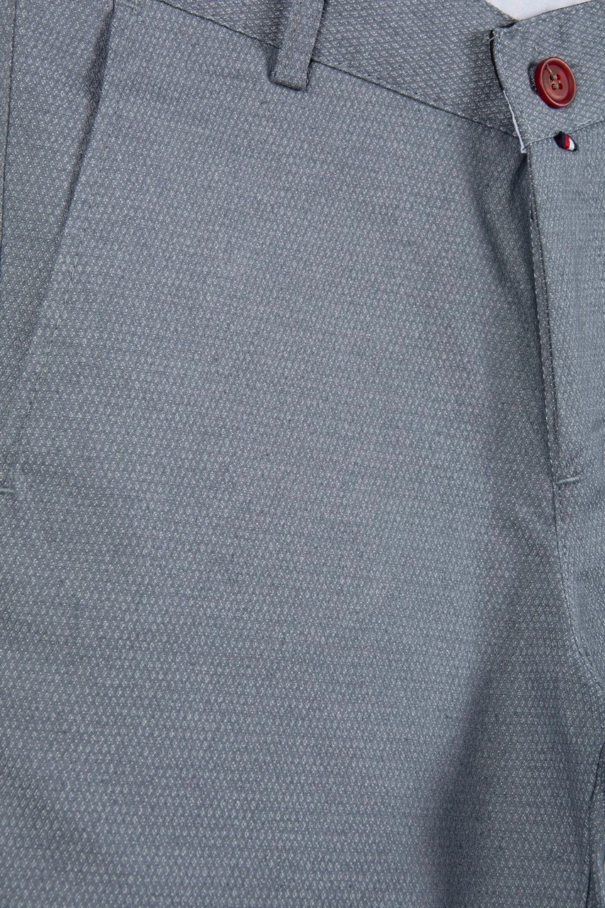 Veaven Erkek Gri Slim Fit Keten Şort Vavn9y-2200196-4 Gri