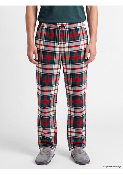 LC Waikiki Lc Waıkıkı Kırmızı Regular Fit Ekose Erkek Pijama Alt