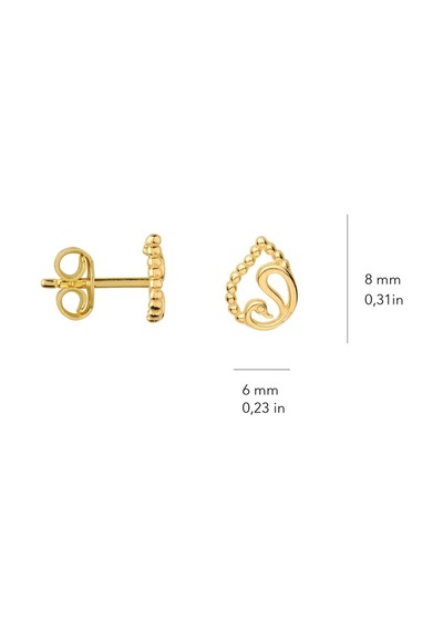 Goldkupe 14 Ayar Altın Damla Küpe 1,03 Gr-2167