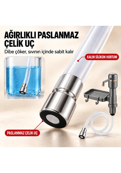 Valkyrie 2 Si 1 Arada Siyah Mutfak Sıvı Sabunluk Ve Süngerlik Seti Tezgah Üst Pompalı Dispenser 360