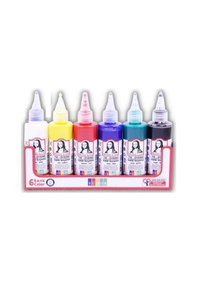 Batik Boyası 70 ml 6 Renk 1 Paket Südor Batik Boyama Seti 70ml x 6 lı Kumaş Boyama Batik Seti