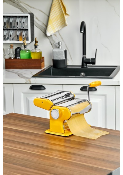 Cooker 3 Fonksiyonlu Hamur Erişte Makarna Kesme Makinesi Sarı Ckr3844