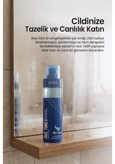 Aloe Vera & Niacinamide Yüz Toniği Gözenek Sıkılaştırıcı, Nemlendirici Cilt Bakım Toniği