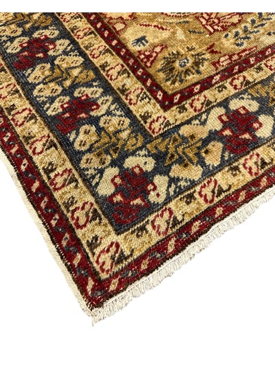 El Dokuma Antika Bürüngüz Halısı 137x195 Kök Boya %100 Yün Halı