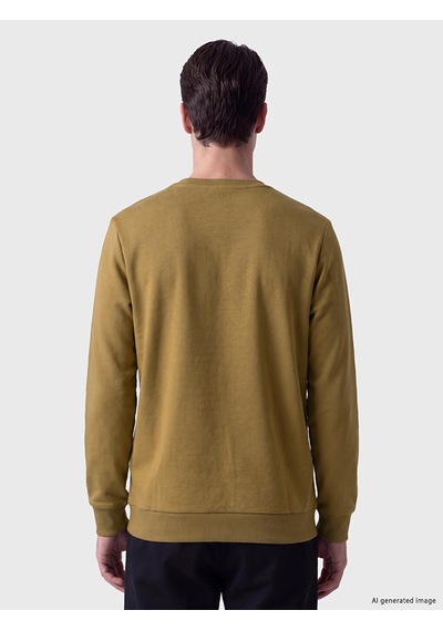 Lcwaıkıkı Classic Sarı Bisiklet Yaka Erkek Kalın Sweatshirt