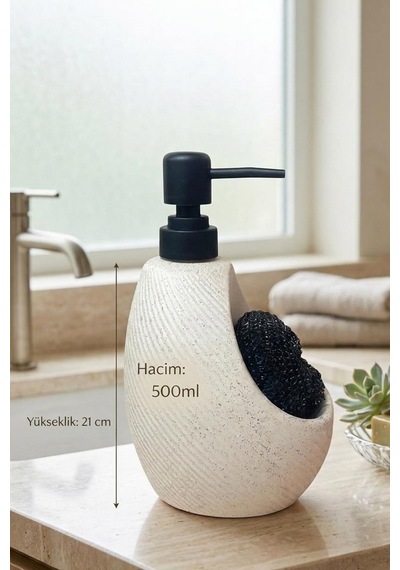 Porselen Sıvı Sabunluk 500ml Püskürtme Boya Krem 3559