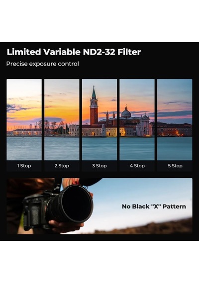 K&f Concept 55mm Nano-x Nd2-32 1-5 Stop True Color Ultra Değişken Filtre