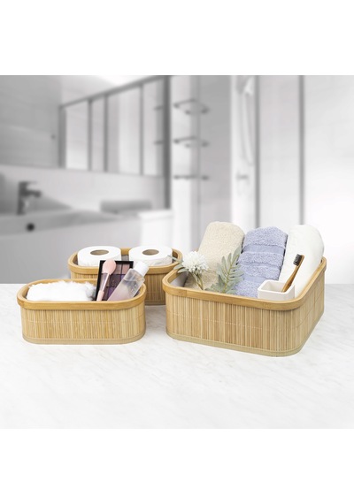 Decolove Bambu Çok Amaçlı Üçlü Organizer