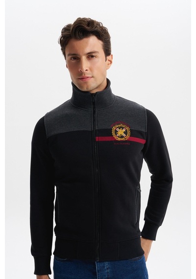 AR-MA Arma Erkek Slim Fit Örme Basic 3 İplik Şardonlu Dik Yaka Tam Fermuar Mont %70 Pamuk %30 Polyester K4myo9378 Siyah AR-MA Arma Erkek Slim Fit Örme Basic 3 İplik Şardonlu Dik Yaka Tam Fermuar Mont %70 Pamuk %30 Polyester K4myo9378 Siyah