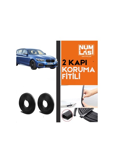 Bmw 1 Serisi F20 2011-2025 İki Kapı Koruma Fitili Siyah Renk Numlas-a Kalite-nm2765
