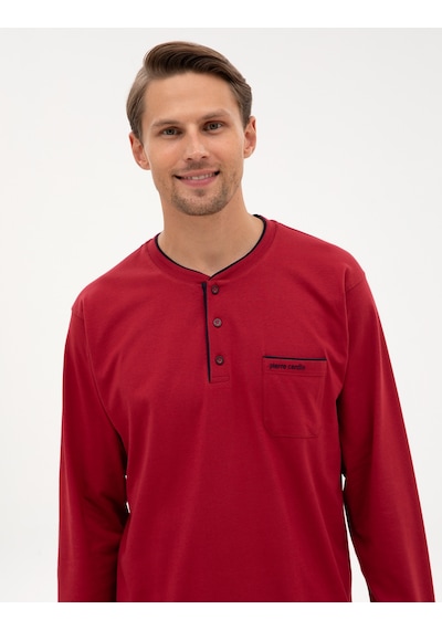 Pierre Cardin Erkek Bordo Pijama Takım 50322570-900 Bordo