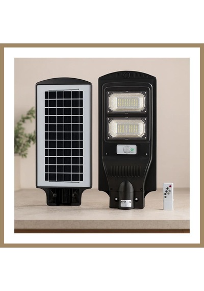 Bezos 200w 6500k Sensörlü Güneş Enerjili Sokak Lambası 22