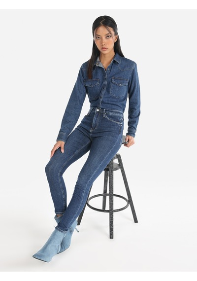 Colin's Colins 760 Diana Super Slim Fit Yüksek Bel Dar Paça Mavi Kadın Jean Pantolon 001