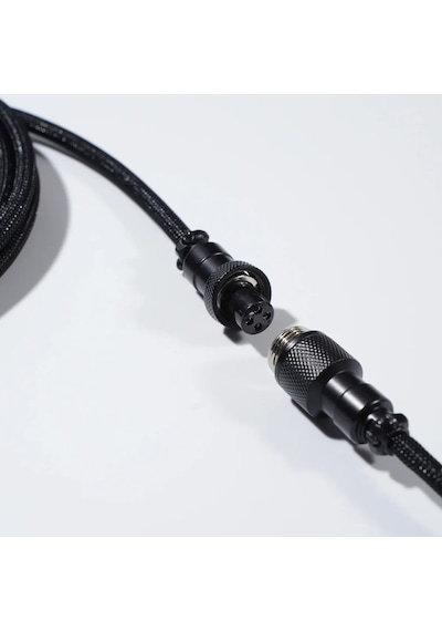 Gravastar Sarmal Aviator Usb To Type-c Mekanik Klavye Uyumlu Oyuncu Kablosu, 1.85m, Siyah