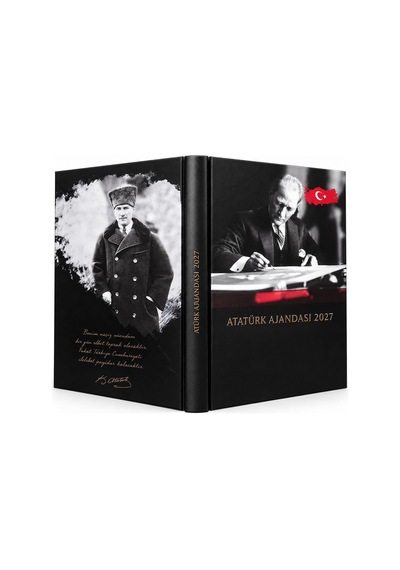 2027 Atatürk Ajandası 17x24 Cm Ciltli Günlük Planlayıcı