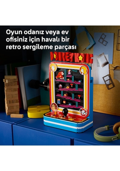 LEGO® Donkey Kong™ Video Oyunu 72051 - Yetişkinler için Karakterler İçeren Dekoratif Yaratıcı Model Yapım Seti (1367 Parça)