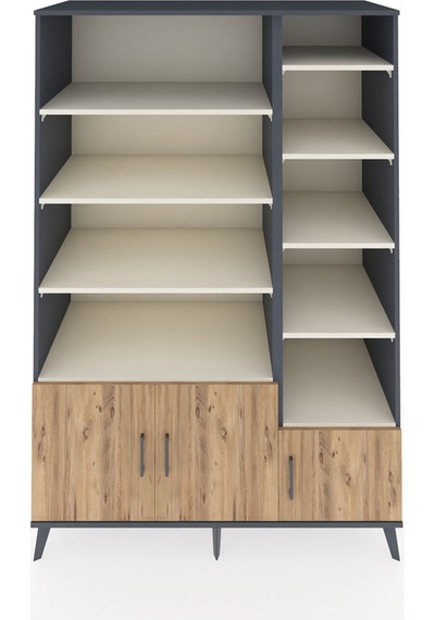 Kronos Dolap 10 Raflı 3 Kapaklı 132x59x195 Antrasit-çam/aytaşı Atlas Çam/aytası Kronos Dolap 10 Raflı 3 Kapaklı 132x59x195 Antrasit-çam/aytaşı Atlas Çam/aytası