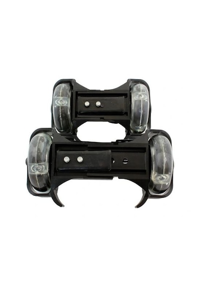Busso-yx-sg-04-60 Kg Taşıma Kapasiteli 2 Tekerlekli Işıklı Topuk Pateni Siyah