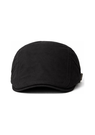 Valkyrie Erkek Şapka Kasket Düz Renk Ayarlanabilir Unisex Şapka Günlük Kullanım Yazlık Kasket Siyah