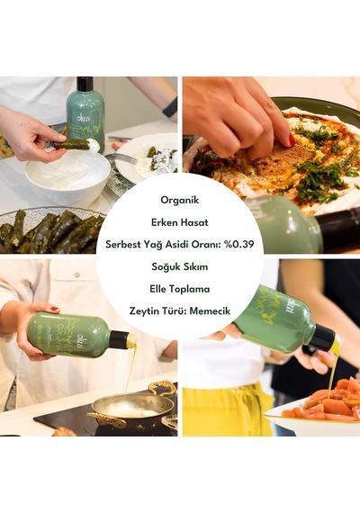 Premium Organik Natürel Sızma Zeytinyağı - Ödüllü, Erken Hasat, Soğuk Sıkım 250 Ml