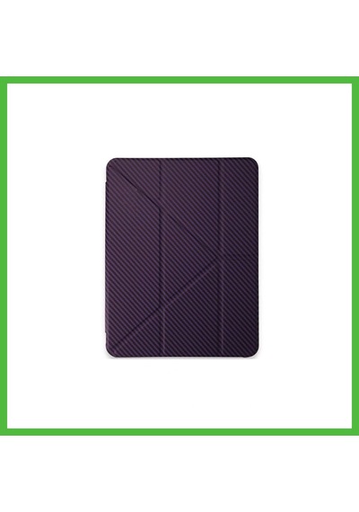 Vaveni İpad Pro 13 2024 Kılıf Color Karbon Tablet Kılıfı - Derin Mor Arz