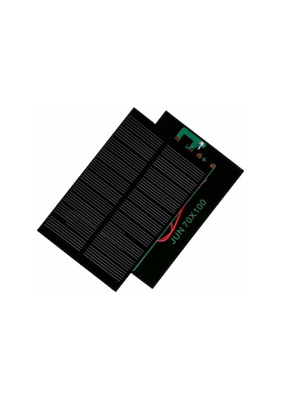 Küçük Mini Güneş Paneli 7cmx10cm 6 Volt Uç Kablolu