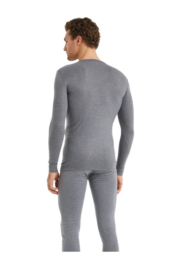 Blackspade Unisex Termal Tişört 2. Seviye 1257 - Gri Melanj