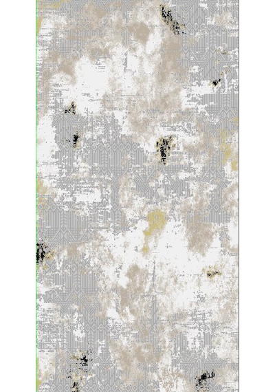 Diamond Halı 25014A Model 150*220 Polip Leke Tutmaz Modern Çizgi Gold-Siyah