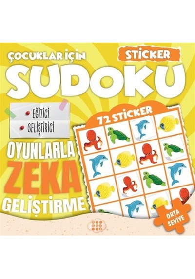 Çocuklar İçin Sudoku / Sticker Hediyeli Orta Seviye 2 / Kolektif