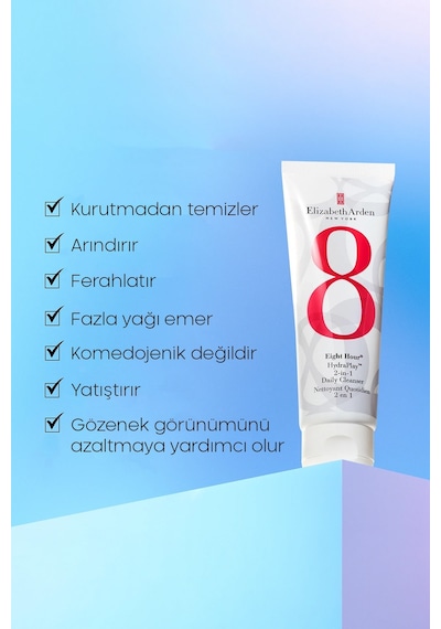 Elizabeth Arden Eight Hour HydraPlay™ 2’si 1 Arada Yüz Temizleme Jeli 125 ML