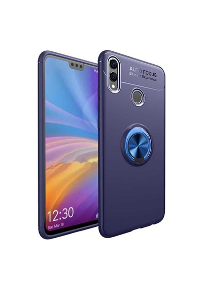 Huawei Honor 8C Kılıf Yüzüklü Magnetli Ravel Case