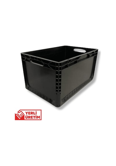Alpbx 1.kalite Siyah Plastik Kasa 60x40x32 Cm - Kutu 65 Litre