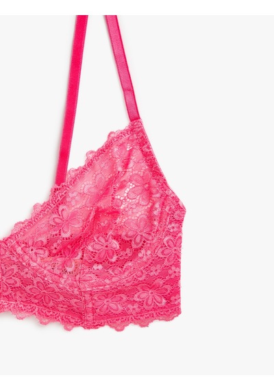 Koton Dantelli Balenli Sütyen Pembe 2slk10059mk Gülkurusu