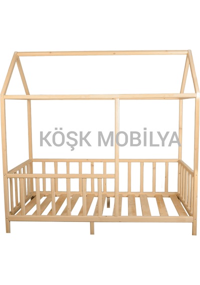 Köşk Mobilya Montessori Yatak Ahşap Karyola Çocuk Yatak Tüm Ölçülerde