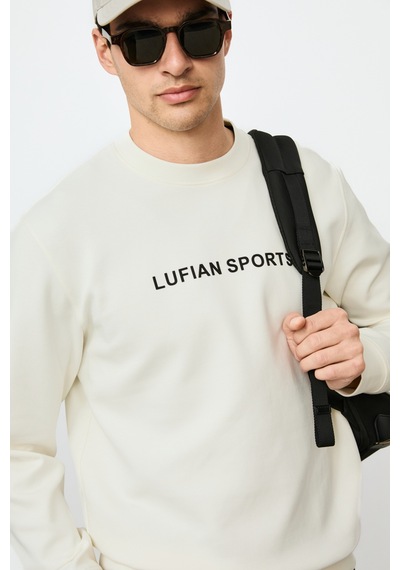 Lufian Rowan Erkek Sweatshirt Kırık Beyaz Kırık Beyaz 112030195100510