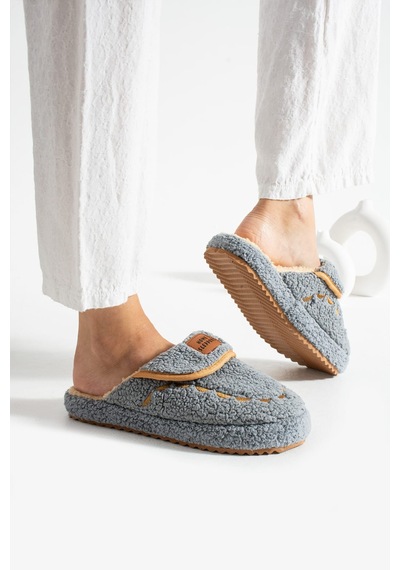 N Moda Kadın Ev Terliği Sherpa Dokulu Kışlık Sıcak Kürklü Rahat Ses Yapmaz Kaymaz Taban Gri N Moda Kadın Ev Terliği Sherpa Dokulu Kışlık Sıcak Kürklü Rahat Ses Yapmaz Kaymaz Taban Gri