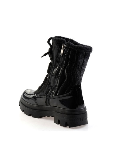 Parlak Siyah Kadın Bot & Bootie K02179744167 Parlak Siyah