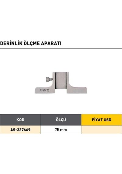 Fett 75mm Asimeto Derinlik Ölçme Aparatı As-327669