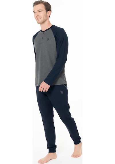 U.S. Polo Assn. U.s Polo Assn. 18960b Erkek Büyük Beden Uzun Kollu Yakası Üç Düğmeli Paçası Bantlı Pijama Takımı-antrasitmelanj Antrasit Melanj U.S. Polo Assn. U.s Polo Assn. 18960b Erkek Büyük Beden Uzun Kollu Yakası Üç Düğmeli Paçası Bantlı Pijama Takımı-antrasitmelanj Antrasit Melanj