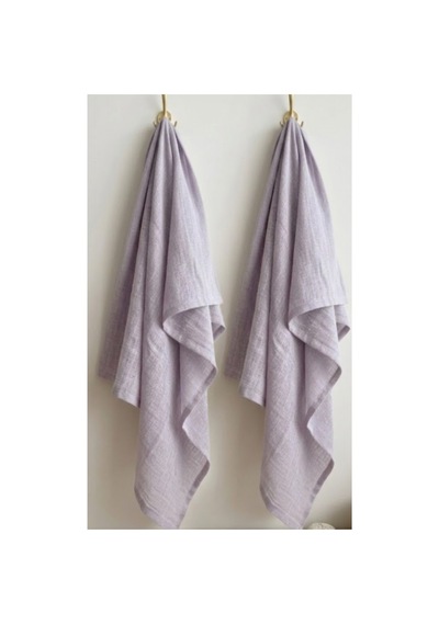 2 Li Müslin Bebek Örtüsü 80x90 Cm Müslin Bebek Örtüsü & Yeni Doğan Kundak Alt Açma Mor - 865012378 Mor