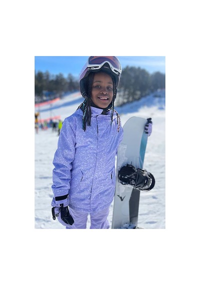 Burton Elodie 2l Kız Çocuk Mor Snowboard Ceketi -84