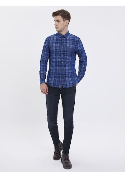 LOFT Slim Fit Erkek Gömlek U.kol Lf2021475 Q1.v1 İndigo