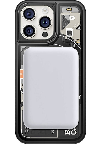 Apple Uyumlu iPhone 15 Pro Max Kılıf Özelleştirilebilir 3 Fonksiyonlu Bluetooth Bağlantılı Bitmo Lab Bangcase Akı