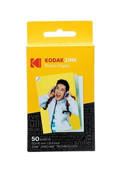 Zink Fotoğraf Kağıdı, 50 X 76 Mm, Anında Film, 50'li Paket