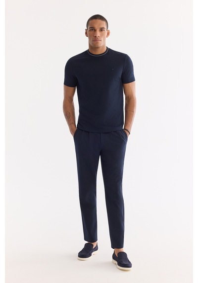 Avva Erkek Lacivert Bisiklet Yaka Kolay Ütülenen Regular Fit T-shirt A61y1034 Avva Erkek Lacivert Bisiklet Yaka Kolay Ütülenen Regular Fit T-shirt A61y1034