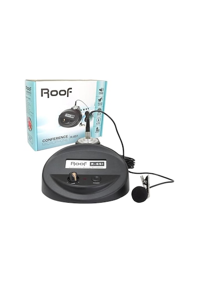 Roof R-651 Volum Kontrollü Kürsü Yaka Mikrofonu - Cami Mikrofonu