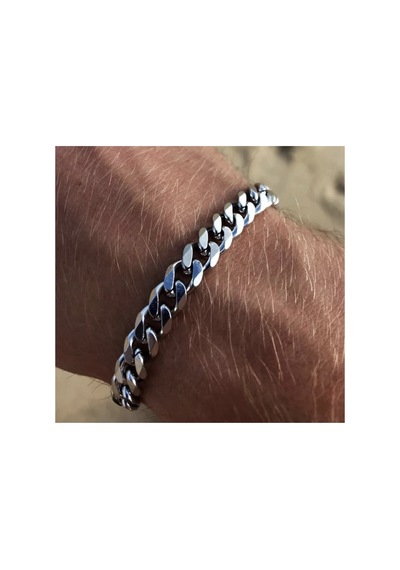 Paslanmaz Çelik Unisex Zincir Bileklik Silver - 559325894 Silver