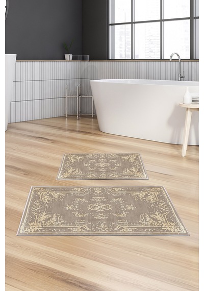 Alanur Trend Kaymaz Taban Dijital Banyo Takımı Kt481 Vizon