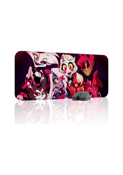 Hazbin Hotel Kaymaz Dikişli Kauçuk Oyuncu Mousepad V2 - 70x30 Xl Gaming Mouse Pad Fare Altlığı
